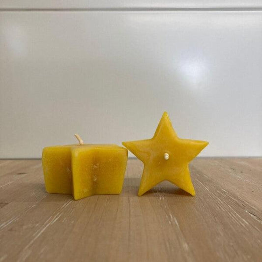 Bienenwachskerze Teelicht Stern